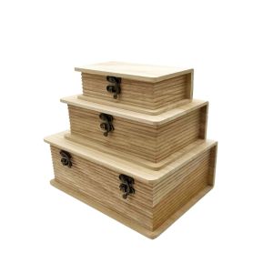 Drvene kutije set 3u1 - Knjiga (24x17.5x9cm)