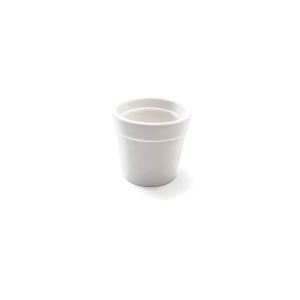 Glinene posudice za sekulente 4.5x4.8cm - Bijela