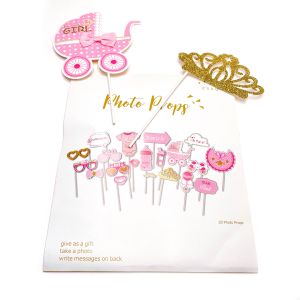 Rekviziti set baby shower (set od 20 foto rekvizita)