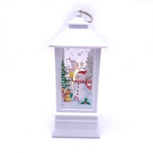 Božićna lanterna/fenjer dekorativna s božićnim uzorkom 20x8cm (veća) 