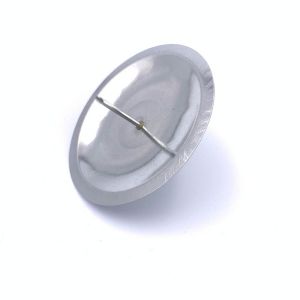 Držači metalni za svijeću - Srebrni (8,2cm)