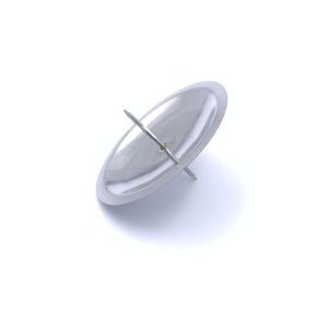 Držači metalni za svijeću - Srebrni (8,2cm)