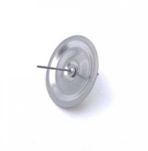 Držač metalni za svijeću - srebrni 5.50cm srednji