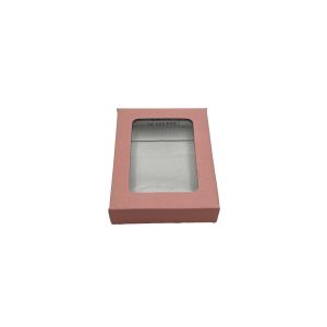 Kartonska kutija s prozorom 9.5x7.5x2.5 - N41H R - Baby roza