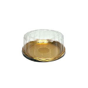PET kutija DG2105 - 15x8cm, PET zlatna kutija za slastice, kolače, sushi, plate i gastro
