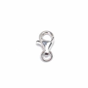 Srebrna karabin kopča 1,1 cm – Sigurna kopča za nakit, 0,613 g
