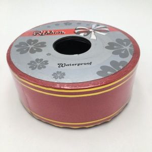 PVC traka 5 cm crvena – vodootporna traka za aranžmane, ikebane i pogrebne dekoracije