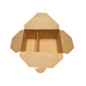 Kraft posuda preklopna s pregradom 17.4x14.5x7/15.2x12x6.4 - N66