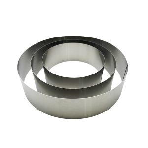 Inox ringovi za torte 3/1 – obruči Ø 15, 20 i 25 cm, visine 6 cm