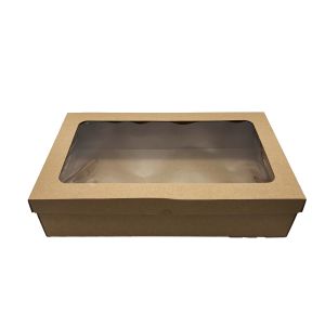 Kartonska kutija N127 48x29.5x11 cm - s poklopcem i prozorom
