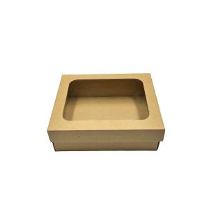Kartonska kutija s prozorom i poklopcem 23x19x7 cm (N47B) 1
