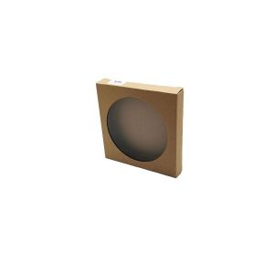 Kartonska kutija s prozorom natur 18,5x18,5x3 cm (N70B) – za kolače, ručno rađene proizvode i tradicionalne slastice