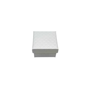 Kutijica za nakit – bijela 4.5x4.5x3.2 cm - Ukrasna kutija za prstenja, naušnice