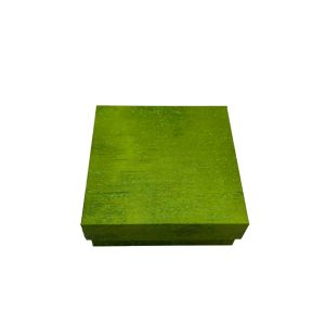 Kutijica za nakit 8.5x8.5x3 cm – zelena poklon kutija za prstenje i ogrlice
