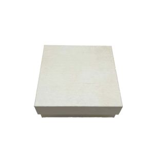 Kutijica za nakit 8.5x8.5x3 cm – bijela poklon kutija za ogrlice i naušnice