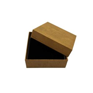 Kutijica za nakit 8.5x8.5x3 cm – smeđa poklon kutija za prstenje i ogrlice