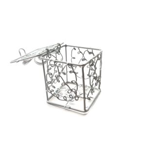 Metalna kutijica krletka 5x5cm 