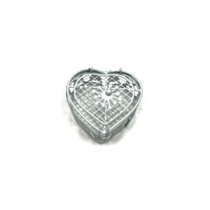 Metalna kutijica srce bijela 7x7x4 cm
