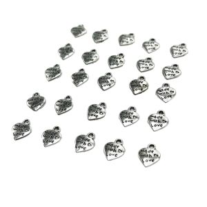 Metalni privjesak Made with Love 1.6 cm – 25 kom