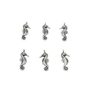 Metalni privjesak morski konjić 2 cm – 6 kom