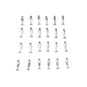 Metalni privjesak ribica 1.6 cm – 24 kom