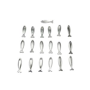 Metalni privjesak ribica 2.6 cm – 19 kom