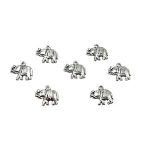 Metalni privjesak slon 1.8 cm – 7 kom
