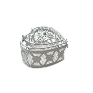 Metalno srce kutijica krletka 6,5x3cm 