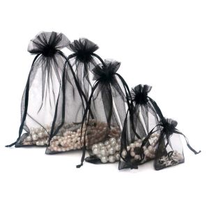 Organza vrećica 15x20cm - Crna
