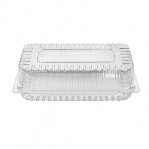PET posuda NO16 preklopna za 2 kolača 17,2 x 7 cm - prozirna ambalaža za kolače