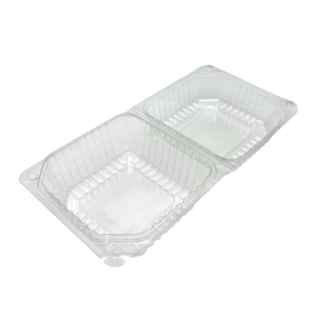 PET posuda NO8 preklopna za kolač – 120x120x80 mm