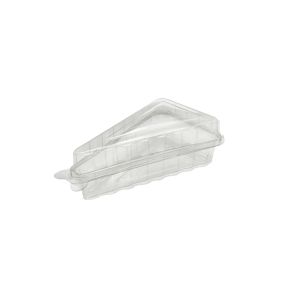 PET Trokut preklopna kutija za kolače 140x80x50 mm – 100 kom