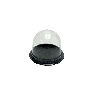 PET kutija crna kupola - 11x8.5cm, PET zlatna kutija za slastice, kolače, sushi, plate i gastro