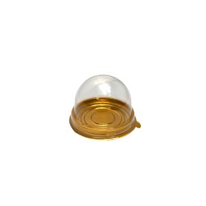 PET kutija zlatna kupola HY7 - 7x5cm, PET zlatna kutija za slastice, kolače, sushi, plate i gastro