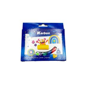 Plastelin Karbon 200g – 10 boja, Kartonsko pakiranje P87