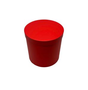 Poklon kutija cilindar 3/1 (20.5x20 cm) – crvene flower box dekorativne kutije