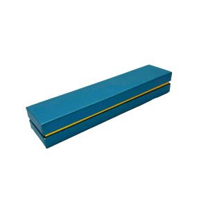 Poklon kutija za nakit 22×5×3,5 cm – Tirkizna sa zlatnom crtom