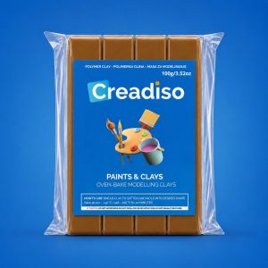 Polimerna glina Creadiso (smeđa) – masa za modeliranje 100g 