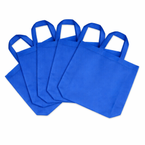 Promo vrećica s ručkama 30x40 cm – netkani polipropilen za tisak – plava