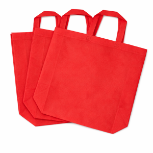 Promo vrećica s ručkama 35x45 cm – netkani polipropilen za tisak – crvena