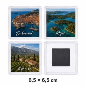 PVC okvir s magnetom 6,5 x 6,5 cm za foto magnete i suvenire