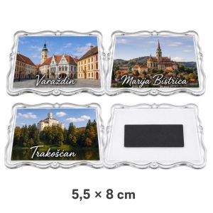 PVC okvir za magnete 5.5 x 8 cm - Barok