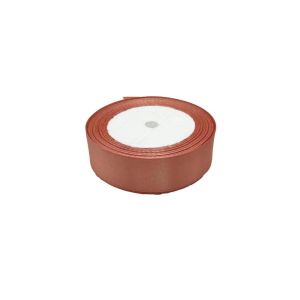 Satenska traka 2.5cmx22m – Bakreno roza