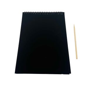 Scratch note blok za crtanje s drvenom olovkom 20x28 cm 