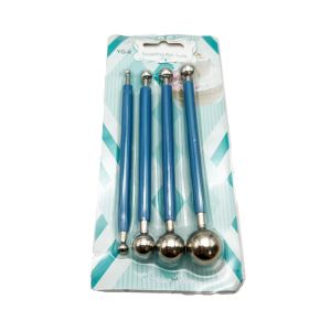 Set alata za modeliranje fondanta s kuglicama YG-9 – 4 kom, 8 radnih vrhova