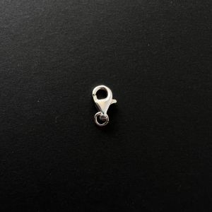 Srebrna karabin kopča 1,5 cm – Sigurna kopča za nakit, 0,752 g