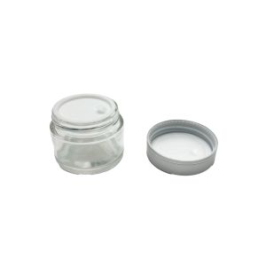 Staklena posudica za kreme 50ml – Elegantna teglica sa srebrnim čepom