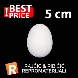 Stiropor jaje 5 cm – Savršeno za uskrsne dekoracije i DIY projekte