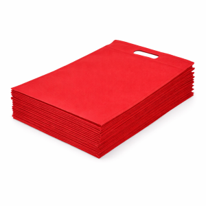 Torba za tisak 35x25 cm netkana PP laminirana vrećica za tisak - crvena