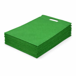 Torba za tisak 35x25 cm netkana PP laminirana vrećica za tisak - zelena